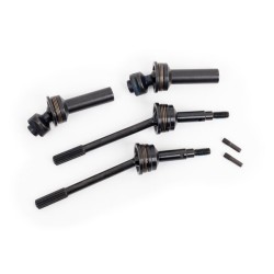 Driveshafts, rear, extreme heavy duty, steel-spline constant-velocity (complete assembly, includes 6mm stub axle) (2) (for use with #9080 upgrade kit)