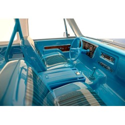 Interieur, Chevrolet Blazer (1969 -1972) (blauw) (inclusief rolbeugel, stuurwiel en kolom, schakelaar, armleuning, decals) 