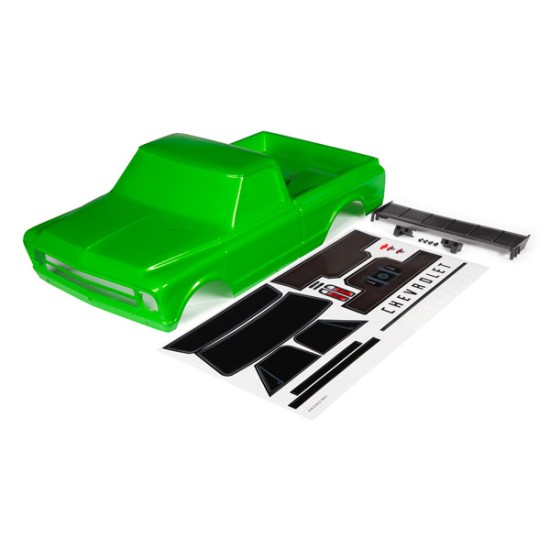 Body, Chevrolet C10 (green) (includes wing & decals) (requires #9415 series body accessories to complete body)