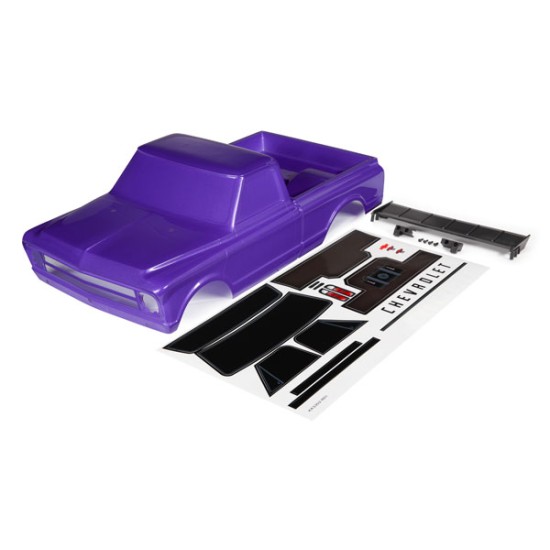 Body, Chevrolet C10 (purple) (includes wing & decals) (requires #9415 series body accessories to complete body)