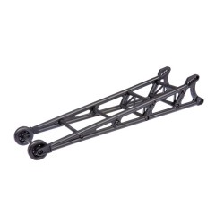 Wheelie bar, black (assembled)/ wheelie bar mount
