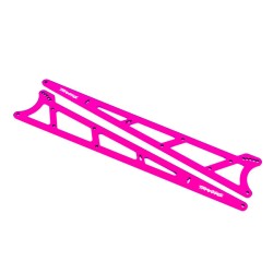 Side plates, wheelie bar, pink (aluminum) (2)