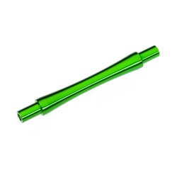 Axle, wheelie bar, 6061-T6 aluminum (green-anodized) (1)/ 3x12 BCS (with threadlock) (2)