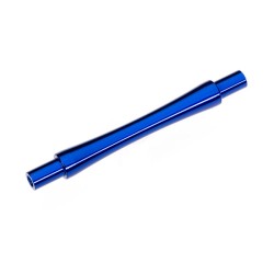 Axle, wheelie bar, 6061-T6 aluminum (blue-anodized) (1)/ 3x12 BCS (with threadlock) (2)
