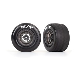 Tires & wheels, assembled, glued (Weld satin black chrome wheels, tires, foam inserts) (rear) (2)