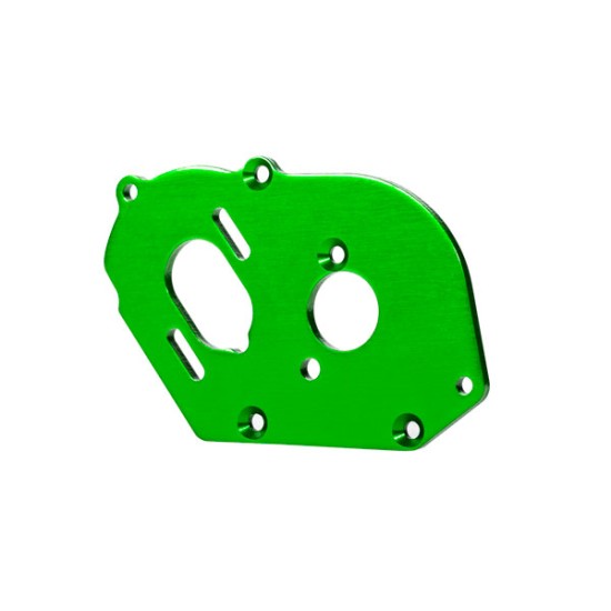 Plate, motor, green (4mm thick) (aluminum)/ 3x10mm CS with split and flat washer (2)