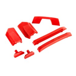 Body reinforcement set, red/ skid pads (roof) (fits #9511 body)