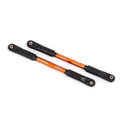 Camber links, rear, Sledge (TUBES orange-anodized, 7075-T6 aluminum, stronger than titanium) (144mm) (2)
