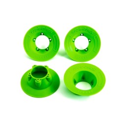Wheel covers, green (4) (fits #9572 wheels)