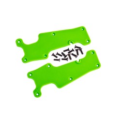 Suspension arm covers, green, front (left and right)/ 2.5x8 CCS (12)