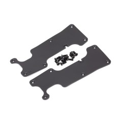 Suspension arm covers, black, rear (left and right)/ 2.5x8 CCS (12)