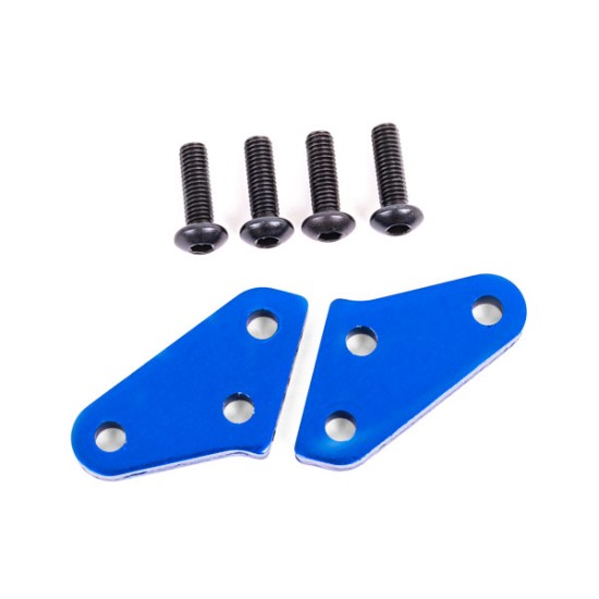 Steering block arms (aluminum, blue-anodized) (2) (fits #9537 and 9637 steering blocks)