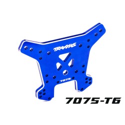 Shock tower, rear, 7075-T6 aluminum (blue-anodized) (fits Sledge)