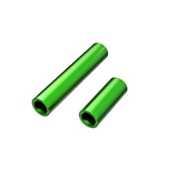 Driveshafts, center, female, 6061-T6 aluminum (green-anodized) (front & rear) (for use with #9751A or 9751X metal center driveshafts)