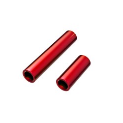 Driveshafts, center, female, 6061-T6 aluminum (red-anodized) (front & rear) (for use with #9751A or 9751X metal center driveshafts)