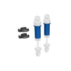 Body, GTM shock, 6061-T6 aluminum (blue-anodized) (includes spring pre-load spacers) (2)