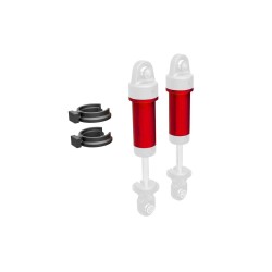 Body, GTM shock, 6061-T6 aluminum (red-anodized) (includes spring pre-load spacers) (2)