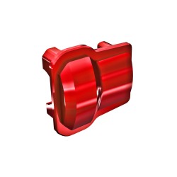 Axle cover, 6061-T6 aluminum (red-anodized) (2)/ 1.6x12mm BCS (with threadlock) (8)