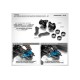 Alu Steering Blocks With Graphite Extension Plates - Set