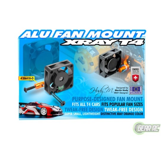 Alu Fan Mount - Orange