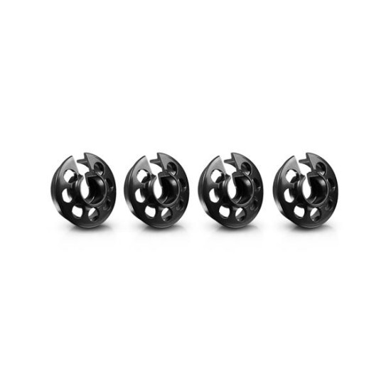 Alu Xray Shock Spring Retaining Collar - Black (4)