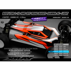 Body For 1/10 4Wd Off-Road Buggy - Gamma 4C - Light