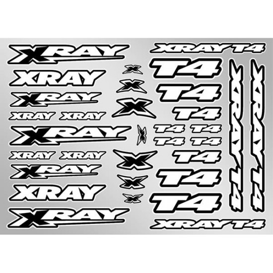 Xray T4 Sticker For Body - White