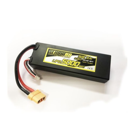YellowRC LiPo 5000mAh 11,1V 3S 50C Hardcase XT90 plug