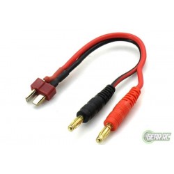 Yellow RC Deans Charger Cable 4mm Banana Plug To Deans