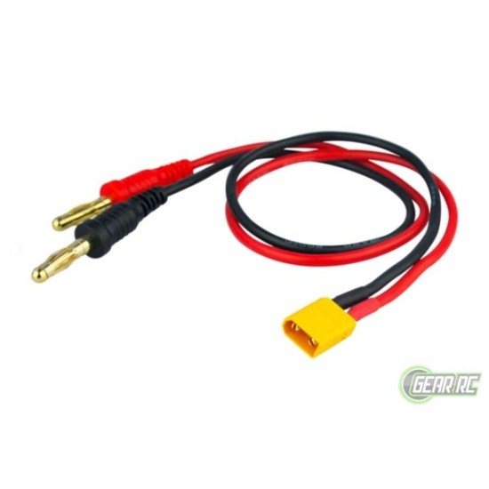 Yellow RC Charger Cable       4mm Banana Plug To XT30(Male)