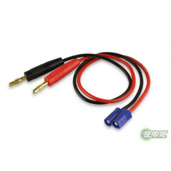 Yellow RC Charger Cable       4mm Banana Plug To EC3(Male)