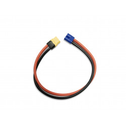 Yellow RC XT60 female to EC3 Charge Cable 12awg 300mm