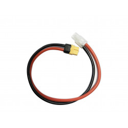 Yellow RC XT60 female to Tamiya Charge Cable 12awg 300mm