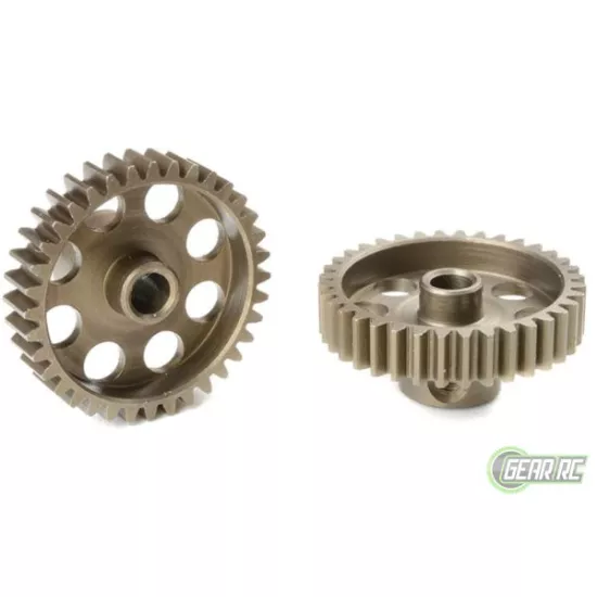Team Corally 48 DP Motortandwiel Kort Gehard staal 36 Tanden Motoras dia. 3.17mm