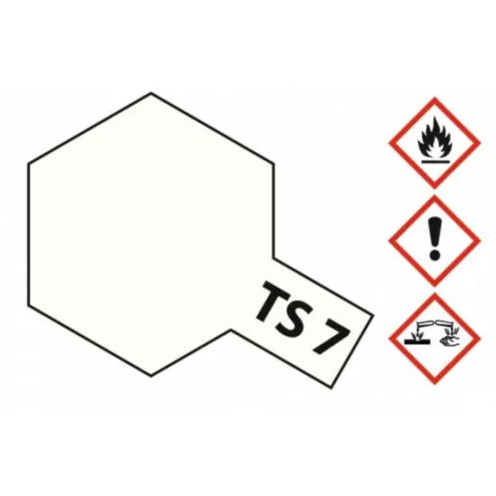 TS-7 Racing White Glossy 100ml Spray