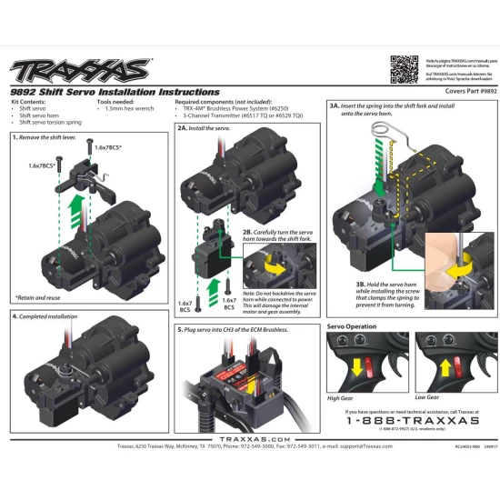 Schakelservo (voor 9891 transmissie)