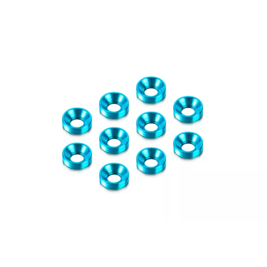 Alu Countersunk Shim - Blue (10)