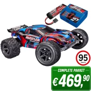 Rustler 2WD met 3S 5000mAh Complete Set Rood  + € 139,95 