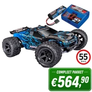 Rustler 4WD met 2S 5800mAh Complete Set Blauw  + € 114,95 