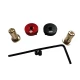 RC-Line heatsink bullet plug grips 5mm - zwart/rood