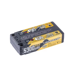 Sunpadow High end shorty Lipo  5300mAh-7.6V- 160C Graphene