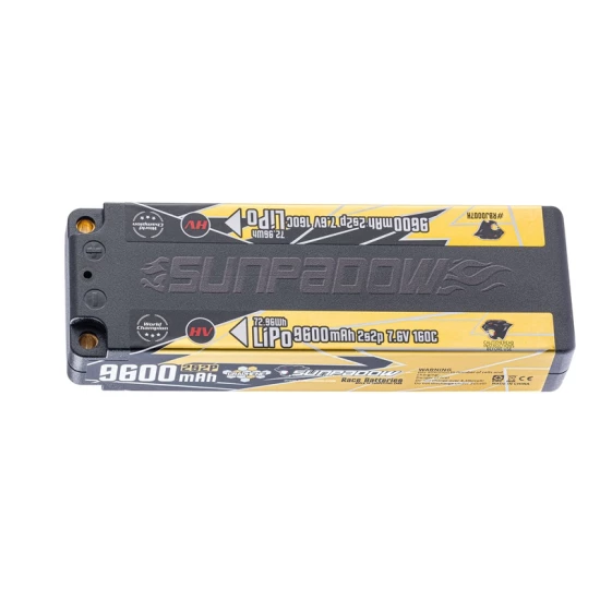 Sunpadow High End Lipo LiHV 9600mAh-7.6V 160C