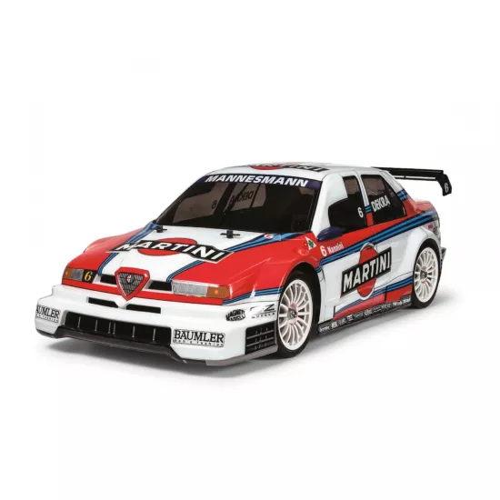 Tamiya 1/10  Alfa Romeo 155 V6 TI Martini met certificaat 4WD (TT-02) bouwdoos