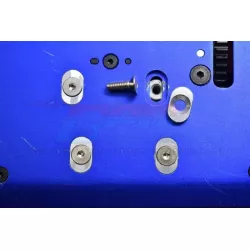 GPM Traxxas Sledge Aluminum  7075-T6 Fixing Motor Base ReinfoRCement - 8pcs set