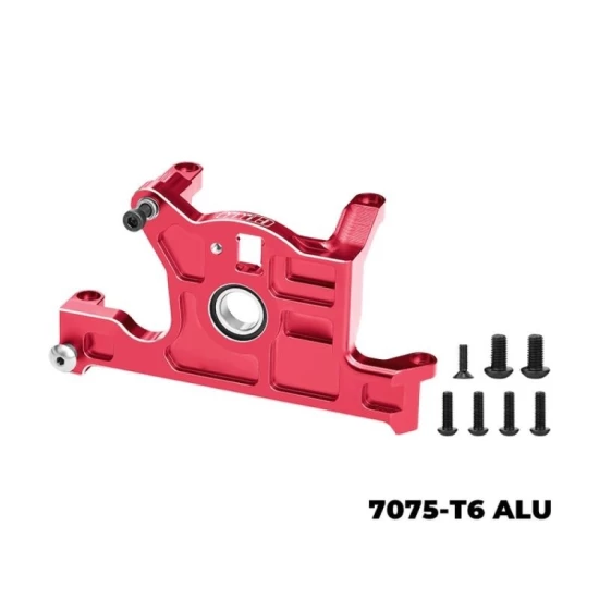 For TRAXXAS JATO 4X4 VXL 7075-T6 Alloy Bearing Motor Mount red