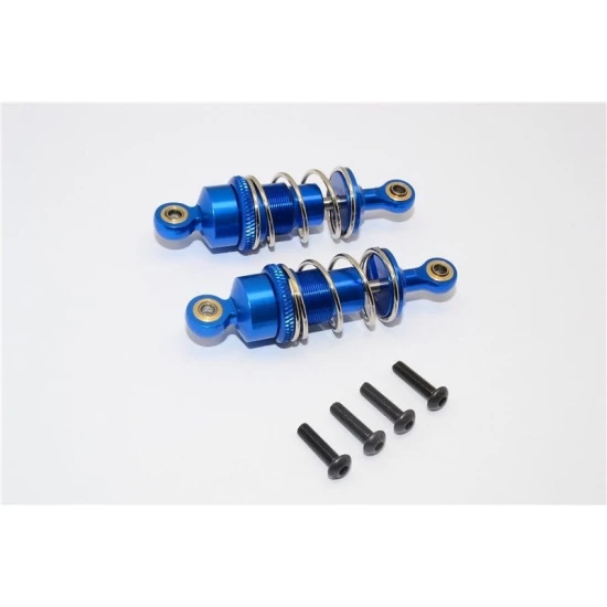 GPM Tamiya TT02 blauw aluminium voor/achter verstelbare schokbreker van 53mm 2 stuks