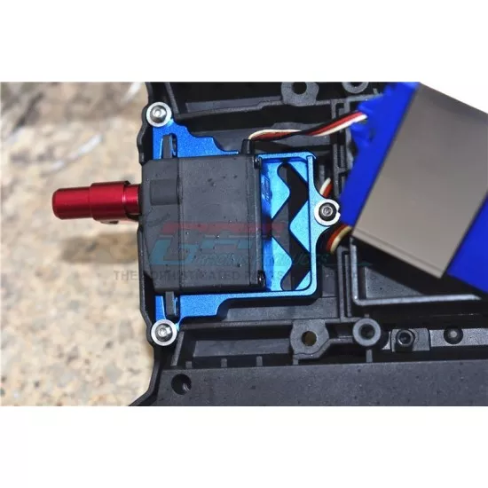 Traxxas X-MAXX Aluminum Servo Mount +Stainless Steel Tie Rod+25T Aluminum Servo Horn - 16pc set - GPM TXM024 Red