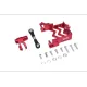 Traxxas X-MAXX Aluminum Servo Mount +Stainless Steel Tie Rod+25T Aluminum Servo Horn - 16pc set - GPM TXM024 Red