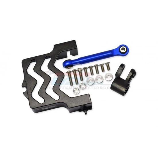 TRAXXAS Maxx 4S Aluminum 6061-T6 Standard 25T Steering Servo Horn - GPM TXMS024N black