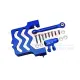 Traxxas XRT Aluminum Servo Mount +Stainless Steel Tie Rod+25T Aluminum Servo Horn - 16pc set - GPM TXM024 Blue